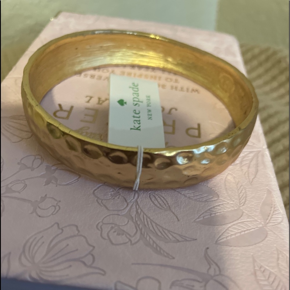 Kate spade bracelet bangle gold color